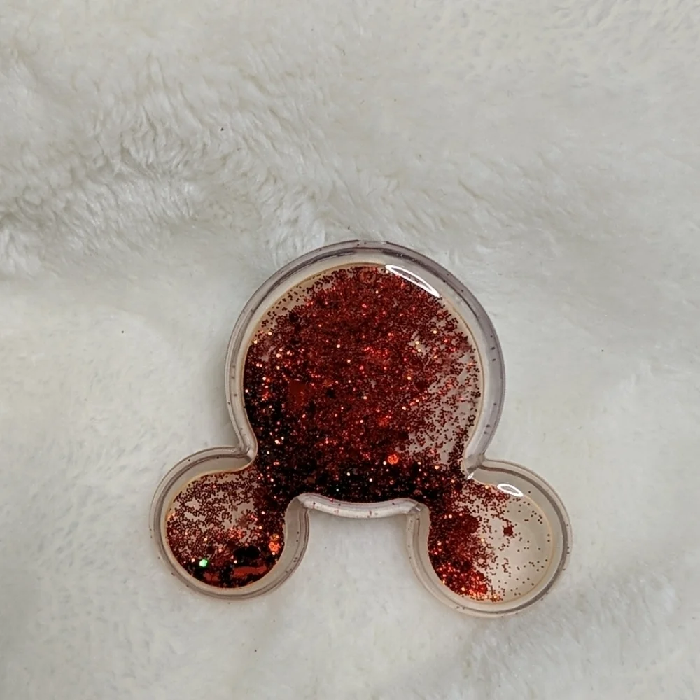 Mickey Mouse red glitter phone holder